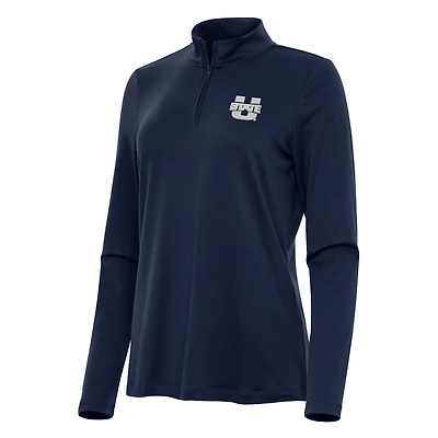 Women's Antigua Navy Utah State Aggies Reprocess Quarter-Zip Top