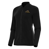 Women's Antigua Black Southern Miss Golden Eagles Continual Full-Zip Jacket