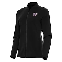 Women's Antigua Black Western Carolina Catamounts Continual Full-Zip Jacket