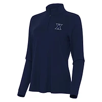 Women's Antigua Navy Xavier Musketeers Intent Quarter-Zip Top