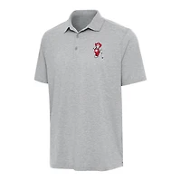 Men's Antigua Heather Gray Nebraska Huskers Par 3 Polo