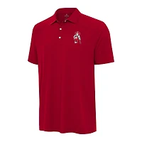 Men's Antigua  Scarlet Nebraska Huskers Western Polo