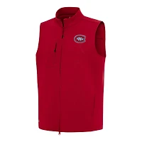 Men's Antigua Red Montreal Canadiens Demand Full-Zip Vest