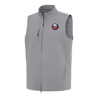 Men's Antigua Gray New York Islanders Demand Full-Zip Vest