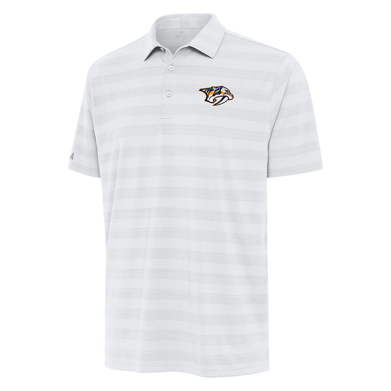 Men's Antigua White Nashville Predators Tunnel Polo