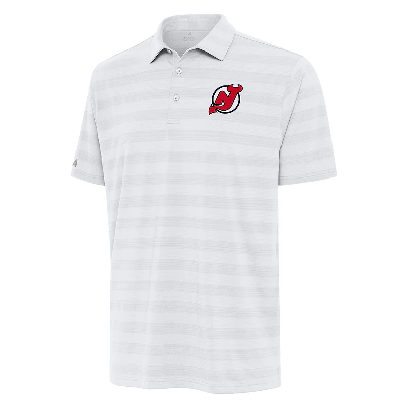 Men's Antigua White New Jersey Devils Tunnel Polo