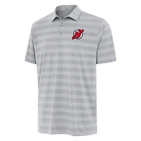 Men's Antigua Gray New Jersey Devils Tunnel Polo