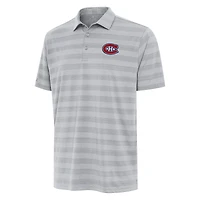 Men's Antigua Gray Montreal Canadiens Tunnel Polo