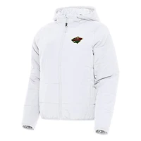 Women's Antigua White Minnesota Wild Universe Full-Zip Puffer Jacket