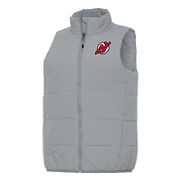 Women's Antigua Gray New Jersey Devils Experience Full-Zip Vest
