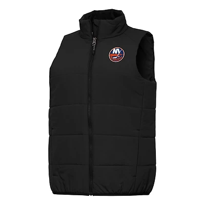 Women's Antigua Black New York Islanders Experience Full-Zip Vest