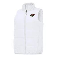 Women's Antigua White Minnesota Wild Experience Full-Zip Vest