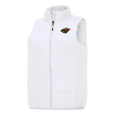 Women's Antigua White Minnesota Wild Experience Full-Zip Vest