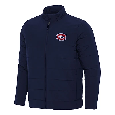 Men's Antigua Navy Montreal Canadiens Swelter Full-Zip Puffer Jacket