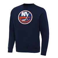 Men's Antigua Navy New York Islanders Big & Tall Victory Crewneck Pullover Sweatshirt