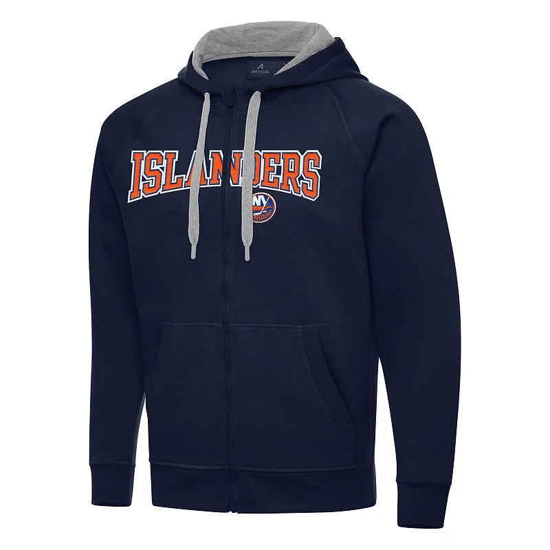 Men's Antigua Navy New York Islanders Big & Tall Victory Full-Zip Hoodie