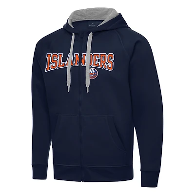 Men's Antigua Navy New York Islanders Big & Tall Victory Full-Zip Hoodie