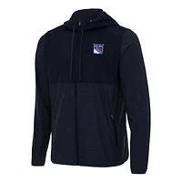 Men's Antigua Navy New York Rangers Sway Full-Zip Hoodie Jacket