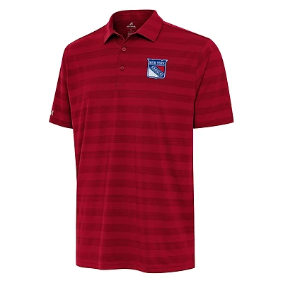 Men's Antigua Red New York Rangers Tunnel Polo