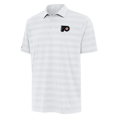 Men's Antigua White Philadelphia Flyers Tunnel Polo