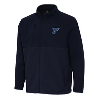 Men's Antigua Navy St. Louis Blues Daily Fused Full-Zip Jacket