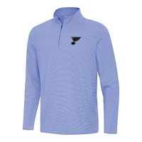 Men's Antigua  Royal St. Louis Blues Twine Quarter-Zip Top