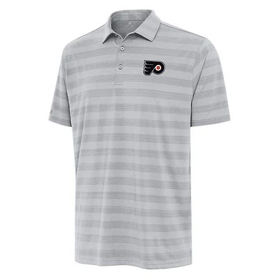 Men's Antigua Gray Philadelphia Flyers Big & Tall Tunnel Polo
