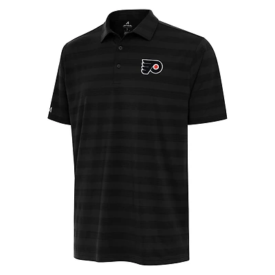 Men's Antigua  Black Philadelphia Flyers Big & Tall Tunnel Polo
