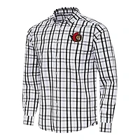 Men's Antigua /Gray Ottawa Senators Tending 2 Button-Down Long Sleeve Shirt