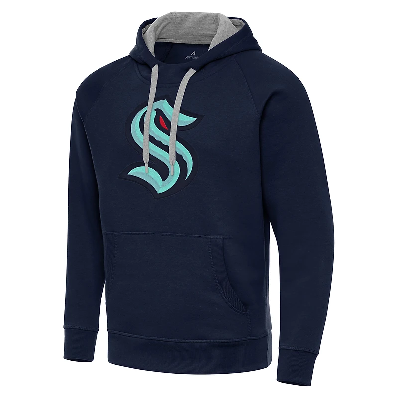 Men's Antigua Navy Seattle Kraken Big & Tall Victory Pullover Hoodie