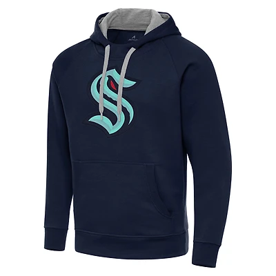 Men's Antigua Navy Seattle Kraken Big & Tall Victory Pullover Hoodie