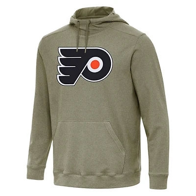 Men's Antigua Olive Philadelphia Flyers Cloud Pullover Hoodie