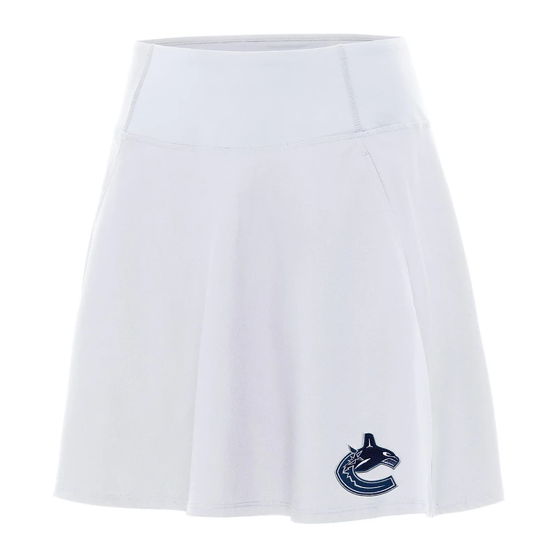 Women's Antigua White Vancouver Canucks Chip Skort
