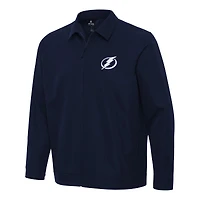 Men's Antigua  Navy Tampa Bay Lightning Pivot Full-Zip Jacket