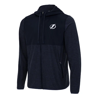 Men's Antigua Navy Tampa Bay Lightning Sway Full-Zip Hoodie Jacket