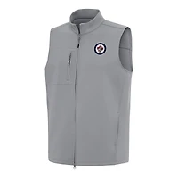 Men's Antigua Gray Winnipeg Jets Demand Full-Zip Vest