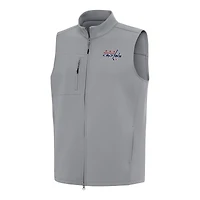 Men's Antigua Gray Washington Capitals Demand Full-Zip Vest