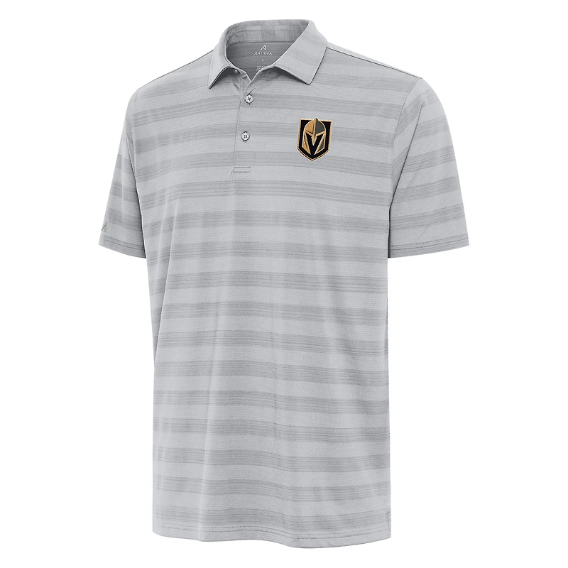 Men's Antigua Gray Vegas Golden Knights Tunnel Polo