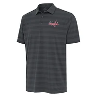 Men's Antigua Pewter Washington Capitals Tunnel Polo