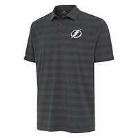 Men's Antigua Pewter Tampa Bay Lightning Tunnel Polo