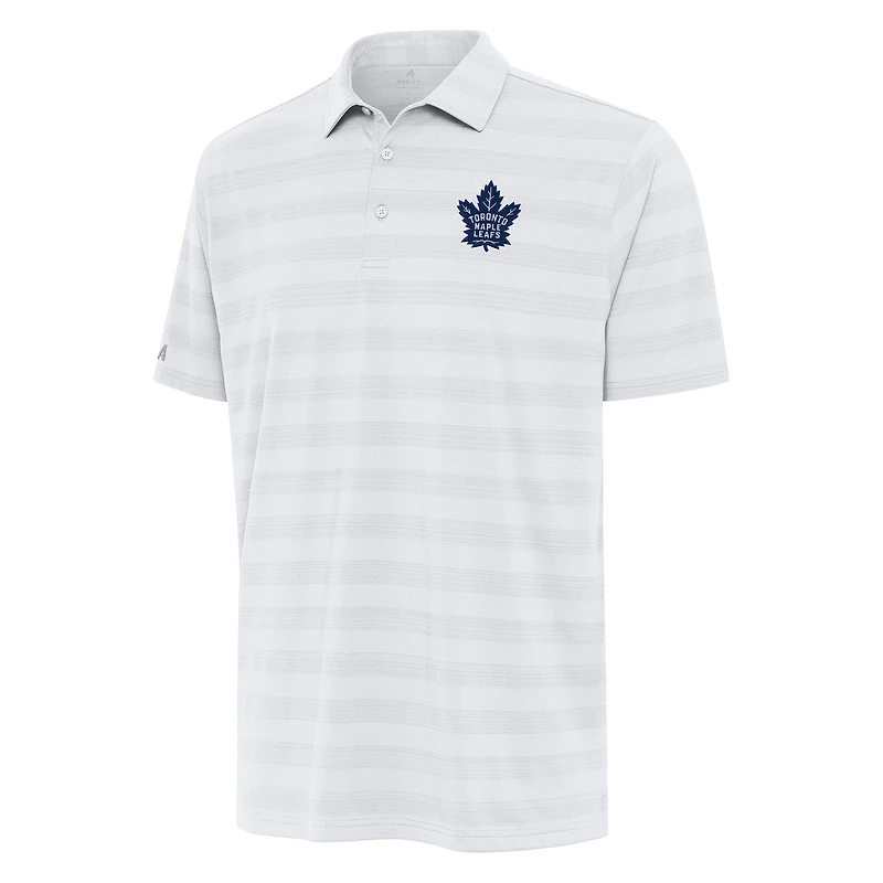 Men's Antigua White Toronto Maple Leafs Tunnel Polo