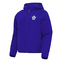 Women's Antigua Royal Toronto Maple Leafs Universe Full-Zip Puffer Jacket