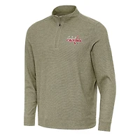 Men's Antigua Olive Washington Capitals Subtle Quarter-Zip Sweatshirt