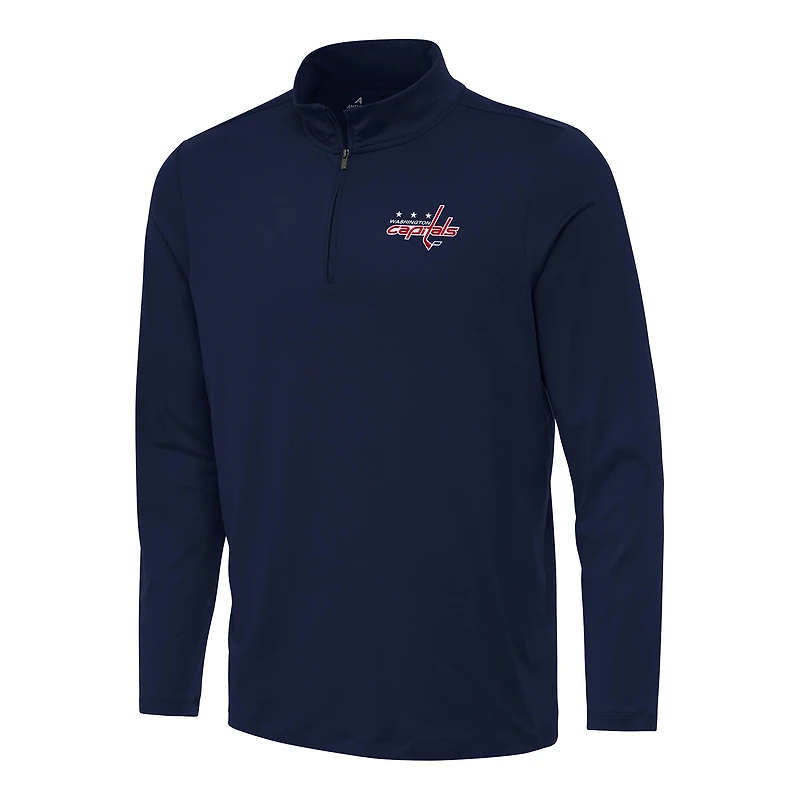 Men's Antigua Navy Washington Capitals Reprocess Quarter-Zip Top