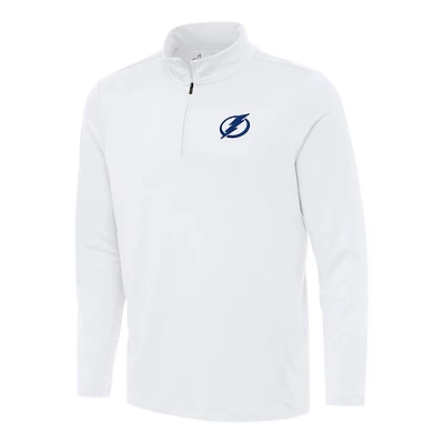 Men's Antigua White Tampa Bay Lightning Reprocess Quarter-Zip Top