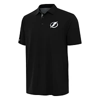 Men's Antigua Black Tampa Bay Lightning Era Polo
