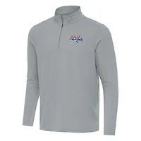 Men's Antigua Gray Washington Capitals Intent Quarter-Zip Top