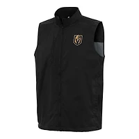 Men's Antigua  Black Vegas Golden Knights Brisk Full-Zip Vest