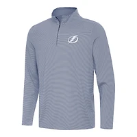 Men's Antigua  Navy Tampa Bay Lightning Twine Quarter-Zip Top