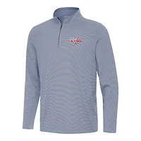 Men's Antigua  Navy Washington Capitals Twine Quarter-Zip Top